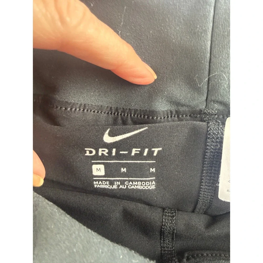 Nike Dri-FIT Women Black Pleated Tennis Skirt Skort Athletic Size M 517910-1/2